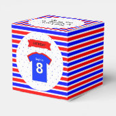 8e verjaardag van de speciale naam sport bedankdoosjes (Achterkant)