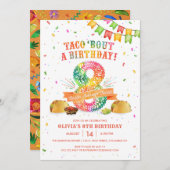 8e verjaardag van de uitnodiging voor Fiesta (Voorkant / Achterkant)