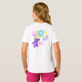 8e verjaardag van het Beer van Girl Princess T-shirt (Achterkant volledig)