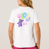 8e verjaardag van het Beer van Girl Princess T-shirt (Achterkant)
