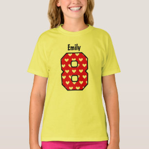 8e verjaardag van het meisje van de geboorte Acht T-shirt