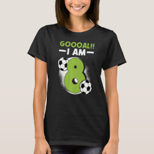 8e verjaardag Voetbal Voetbal Verjaardag Partij 8  T-shirt