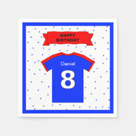 8e verjaardag voor jongens en meisjes: naamfeest servet