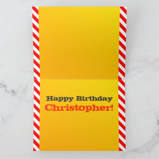 8e verjaardag vrachtwagens kaart (Binnen)