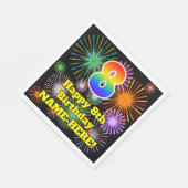 8e verjaardag: Vuurwapenpatroon zonder vuurwerk +  Servet (Hoek)