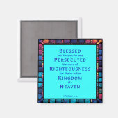 8e zaligheid van Jezus' preek op de berg Magneet (Voorkant / Achterkant)