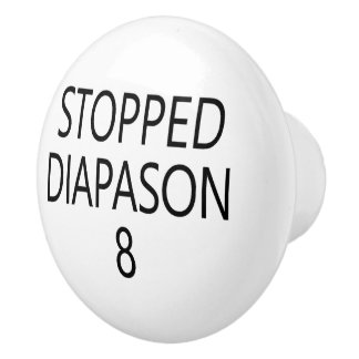 8ft Stopped Diapason Orgel Stop Keramische Knop