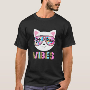 8H Grade Sfeer Terug Op School Kat Meisje Ie Verve T-shirt