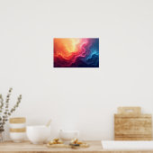 8K Abstract Visions: Modern Textures & Fluid Art Poster (Keuken)