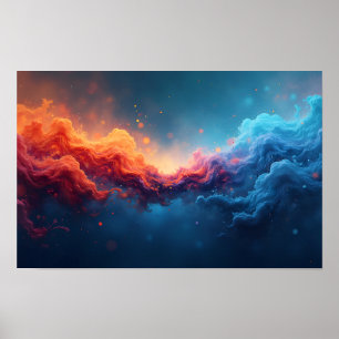 8K Abstracte Visies: Moderne Texturen & Vloeibare Poster