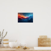 8K Abstracte Visies: Moderne Texturen & Vloeibare  Poster (Keuken)