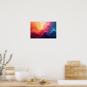 8K Abstracte Visies: Moderne Texturen & Vloeibare Poster (Keuken)