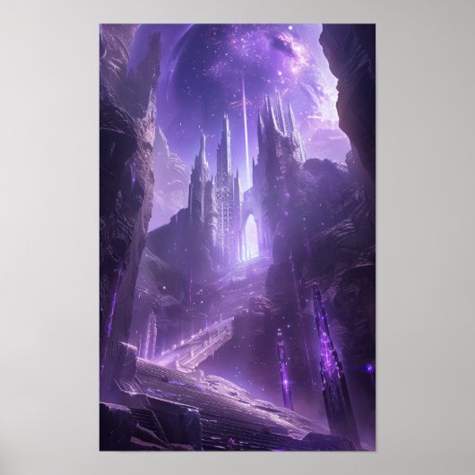 8K hoge resolutie surrealistische digitale kunst P Poster (Voorkant)