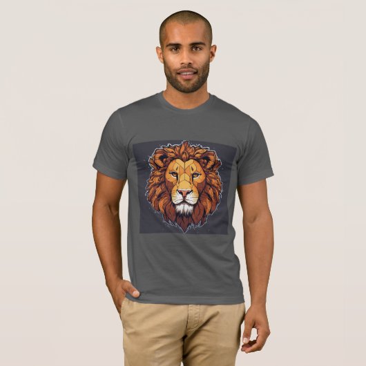 8K Lion Sticker Edition T-shirt (Voorkant volledig)