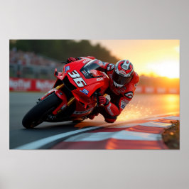 8K MotoGP Elite: High-Velocity Superbike Digital A Poster