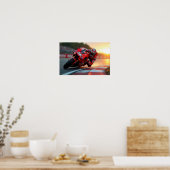 8K MotoGP Elite: High-Velocity Superbike Digital A Poster (Keuken)