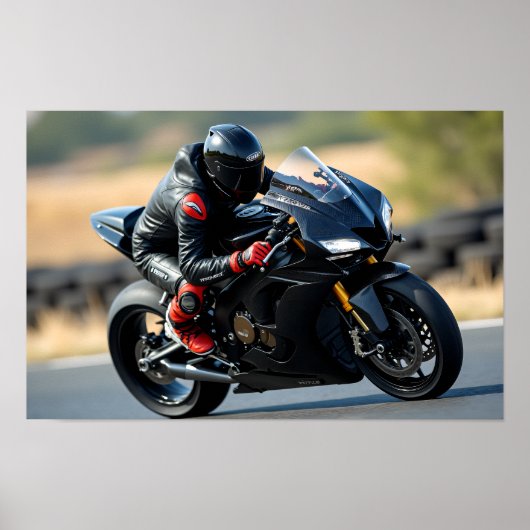 8K MotoGP Elite: High-Velocity Superbike Digital A Poster (Voorkant)