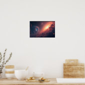 8K Multiverse Horizons: Melkweg & Parallelle Dimen Poster (Keuken)