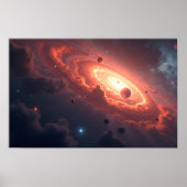 8K Multiverse Horizons: Milky Way & Parallel Dimen Poster (Voorkant)
