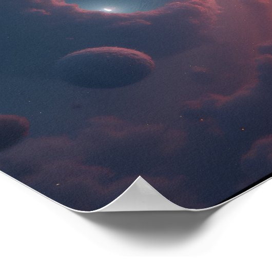 8K Multiverse Horizons: Milky Way & Parallel Dimen Poster (Hoek)