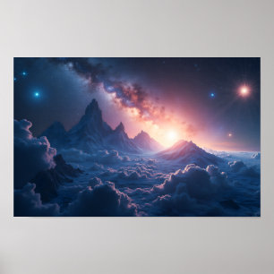 8K Multiversum Horizons: Melkweg & Parallelle Dime Poster