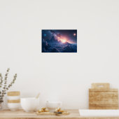8K Multiversum Horizons: Melkweg & Parallelle Dime Poster (Keuken)