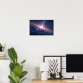 8K Multiversum Horizons: Melkweg & Parallelle Dime Poster (Thuiskantoor)
