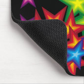 8Levendige sterren cirkels Muismat (Hoek)