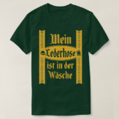 8My Lederhosen zit in de wolkenkrabber Oktoberfest T-shirt (Design voorkant)