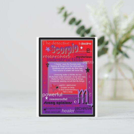 8SCORPIO.jpg Briefkaart (Staand voorkant)