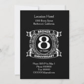 8ste trouwdag brons kaart (Achterkant)