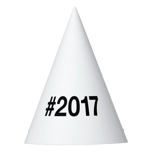8ste verjaardag Hashtag 2017 Feesthoedjes (Voorkant)