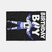 8th Birthday Ice Hockey Boy 8 Year Old Toddler Hoc Fleece Deken (Voorkant (Horizontaal))