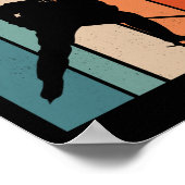 8th Birthday Retro Ice Hockey 8 Years Old Boy Girl Poster (Hoek)