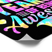 8th Birthday Tie-dye 8 Year Of Being Awesome  Poster (Hoek)