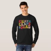 8th Eighth Grade Squad Teacher Back To School Retr T-shirt (Voorkant volledig)