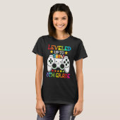 8th Grade Level Unlocked Video Game Back To School T-shirt (Voorkant volledig)