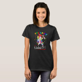 8th Grade Nailed It  Dabbing Unicorn Graduation T-shirt (Voorkant volledig)