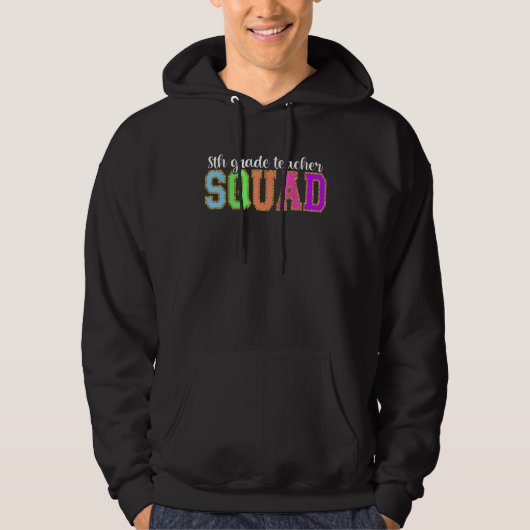 8th Grade Teacher Squad  Back to School Worker Sup Hoodie (Voorkant)
