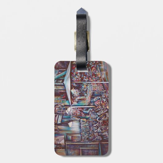 8th Street Rings Bagagelabel (Achterkant verticaal)