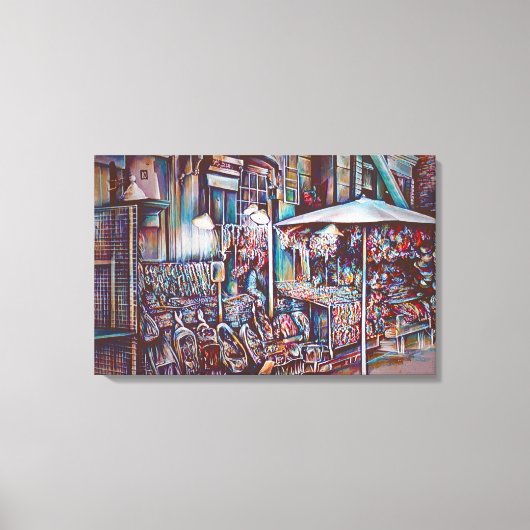 8th Street Rings Canvas Afdruk (Voorkant)