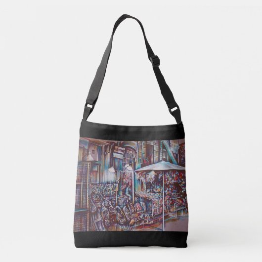 8th Street Rings, New York City Crossbody Tas (Achterkant)