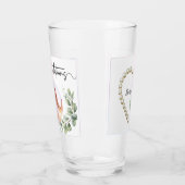 8th Wedding Anniversary Romantic Eucalyptus Photo Glas (Links)