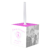 8th Wedding Jubileum foto tourmaline 2 tone Decoratie (Achter hoekig)