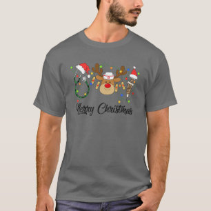 8Vev Leopard Nurse Kerstkerst December N T-shirt