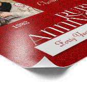 8x10 40e Ruby Annivsersary Foto Collage Afdruk (Hoek)