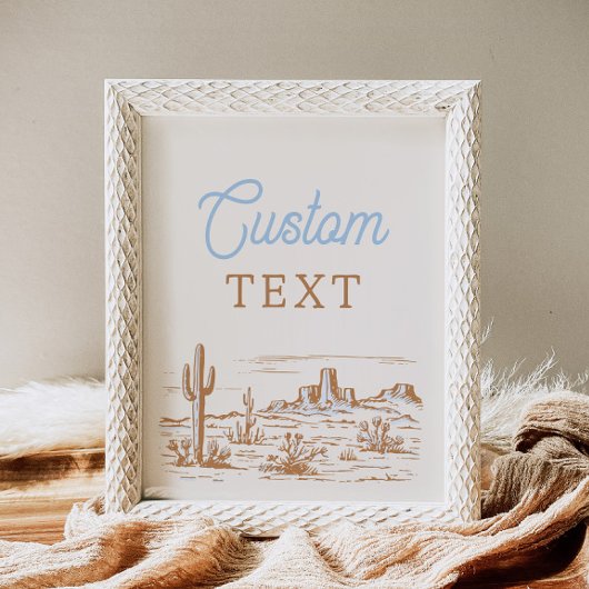 8x10 Aangepast Western teken