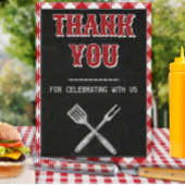 8x10 achtertuin BBQ Birthday Dank u Tafel Poster