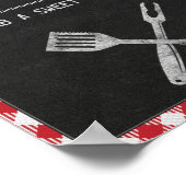 8x10 achtertuin BBQ Birthday Sweets Table Sign Poster (Hoek)