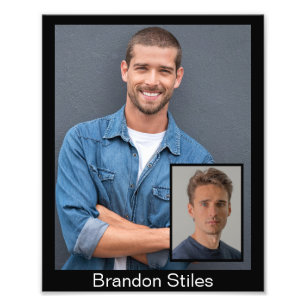 8x10 Acting Hoofdschoten voor het Gieten Vraag   I Foto Afdruk